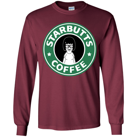 T-Shirts Maroon / YS Starbutts Youth Long Sleeve T-Shirt