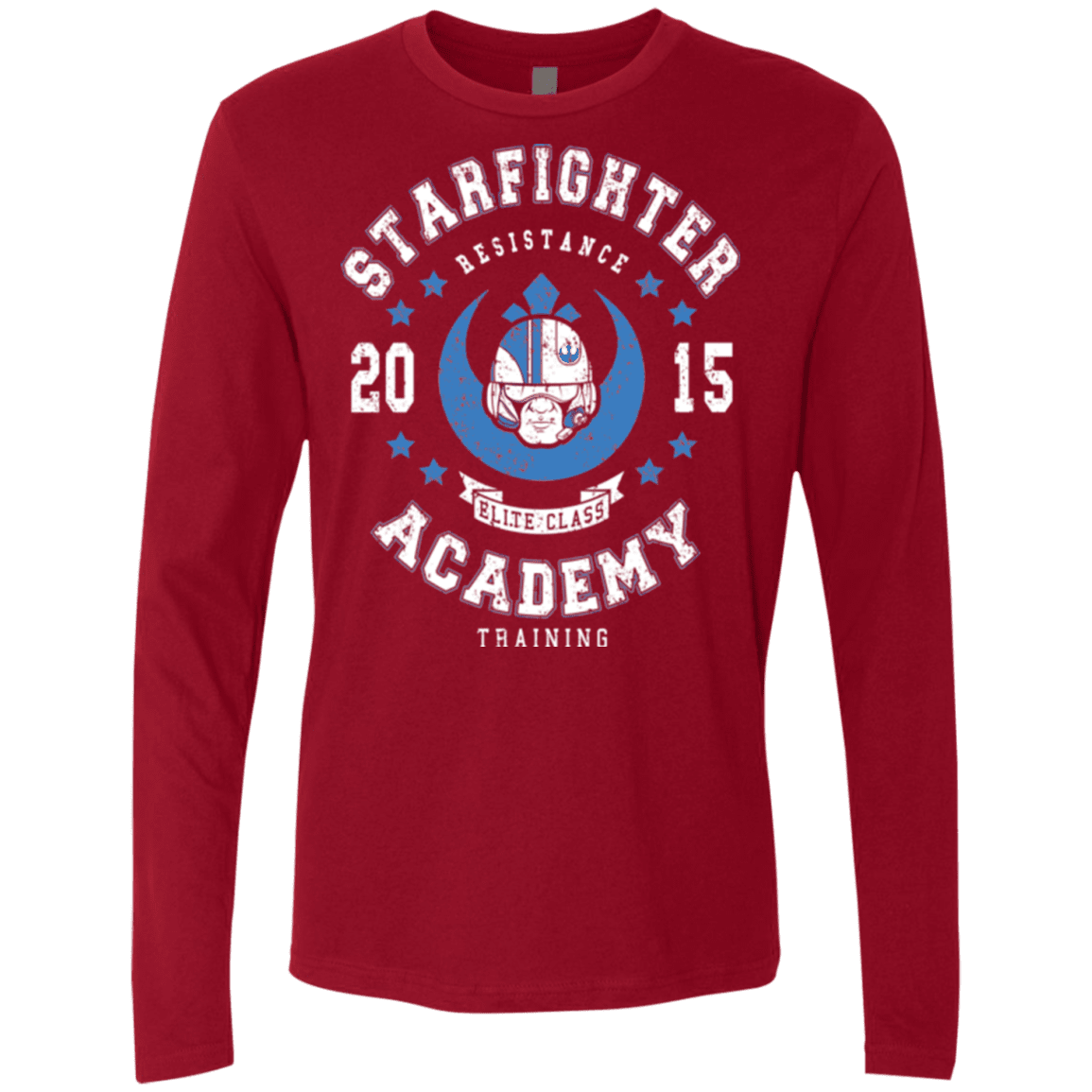 T-Shirts Cardinal / Small Starfighter Academy 15 Men's Premium Long Sleeve