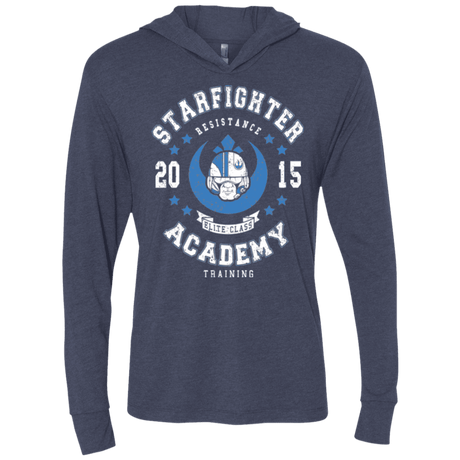 T-Shirts Vintage Navy / X-Small Starfighter Academy 15 Triblend Long Sleeve Hoodie Tee