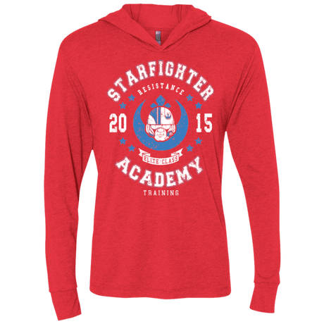 T-Shirts Vintage Red / X-Small Starfighter Academy 15 Triblend Long Sleeve Hoodie Tee