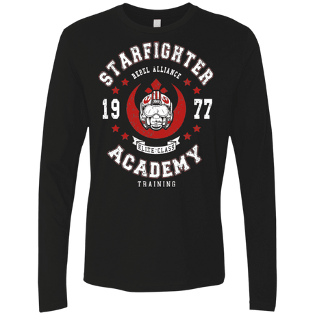 T-Shirts Black / Small Starfighter Academy 77 Men's Premium Long Sleeve