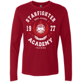 T-Shirts Cardinal / Small Starfighter Academy 77 Men's Premium Long Sleeve