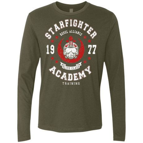 T-Shirts Military Green / Small Starfighter Academy 77 Men's Premium Long Sleeve