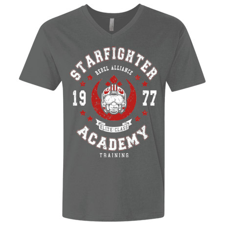 T-Shirts Heavy Metal / X-Small Starfighter Academy 77 Men's Premium V-Neck