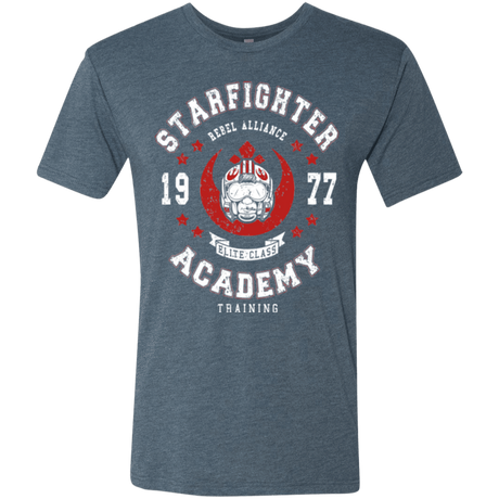 T-Shirts Indigo / Small Starfighter Academy 77 Men's Triblend T-Shirt