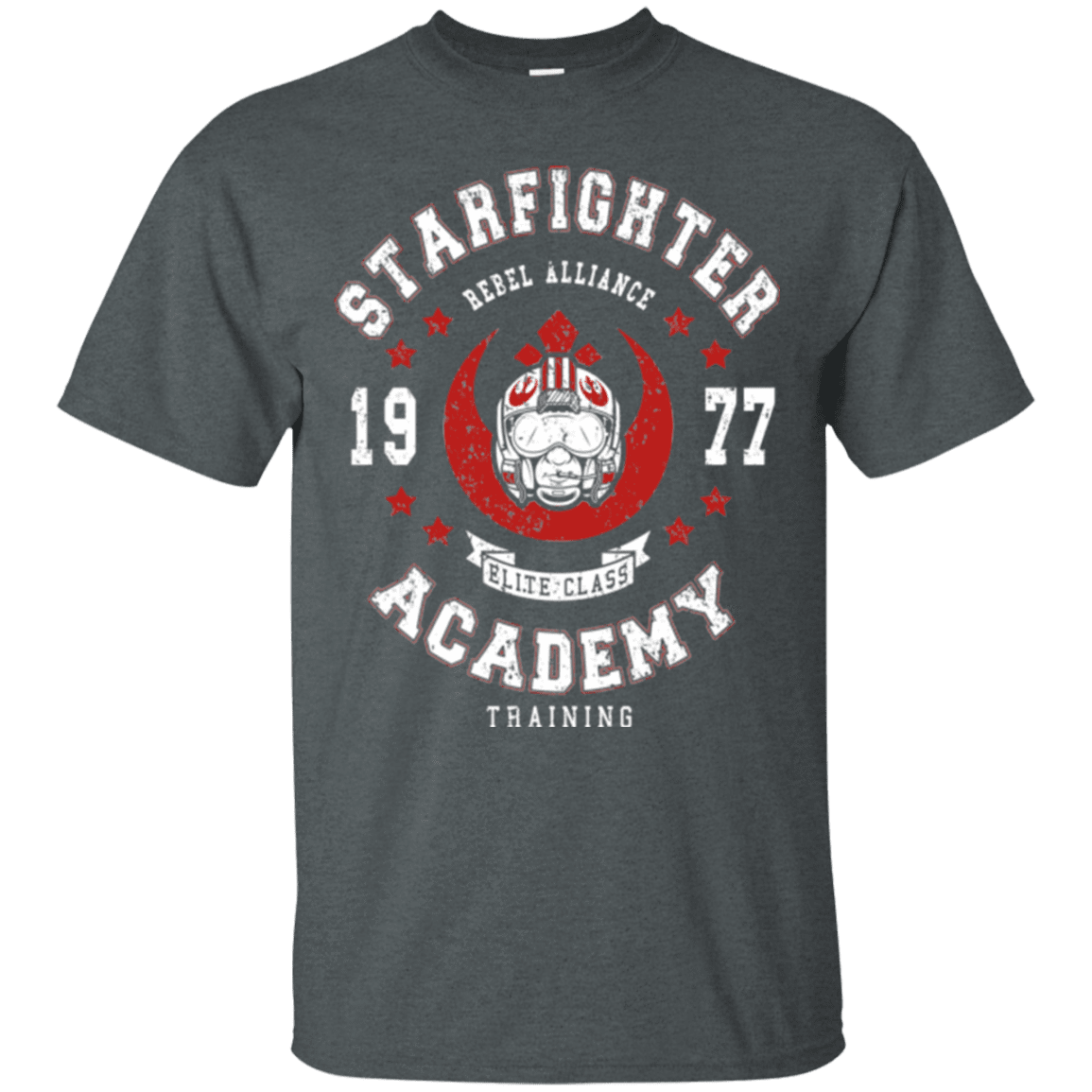 T-Shirts Dark Heather / Small Starfighter Academy 77 T-Shirt
