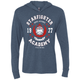 T-Shirts Indigo / X-Small Starfighter Academy 77 Triblend Long Sleeve Hoodie Tee