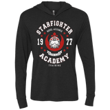T-Shirts Vintage Black / X-Small Starfighter Academy 77 Triblend Long Sleeve Hoodie Tee