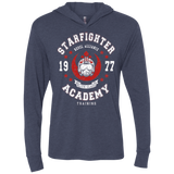 T-Shirts Vintage Navy / X-Small Starfighter Academy 77 Triblend Long Sleeve Hoodie Tee