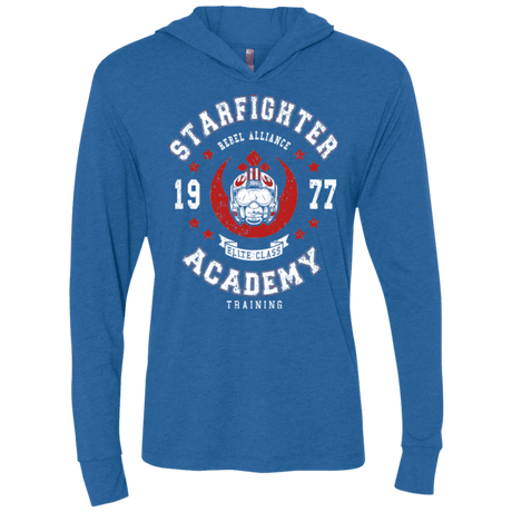 T-Shirts Vintage Royal / X-Small Starfighter Academy 77 Triblend Long Sleeve Hoodie Tee
