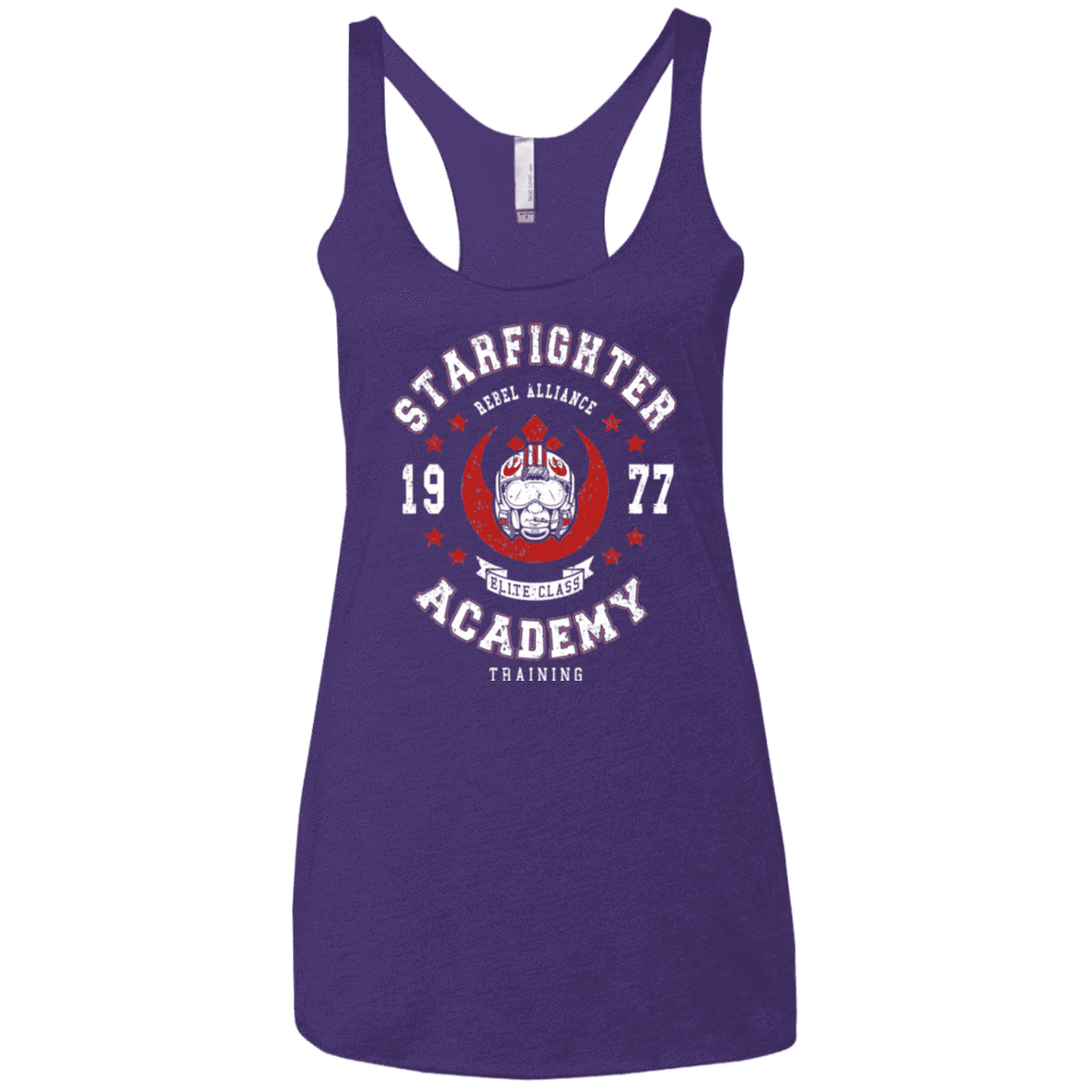 T-Shirts Purple / X-Small Starfighter Academy 77 Women's Triblend Racerback Tank