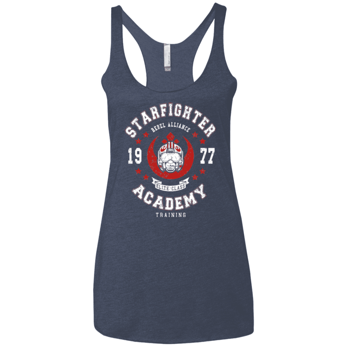 T-Shirts Vintage Navy / X-Small Starfighter Academy 77 Women's Triblend Racerback Tank