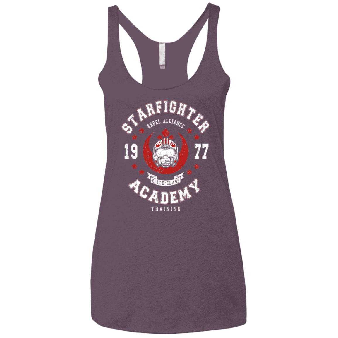 T-Shirts Vintage Purple / X-Small Starfighter Academy 77 Women's Triblend Racerback Tank
