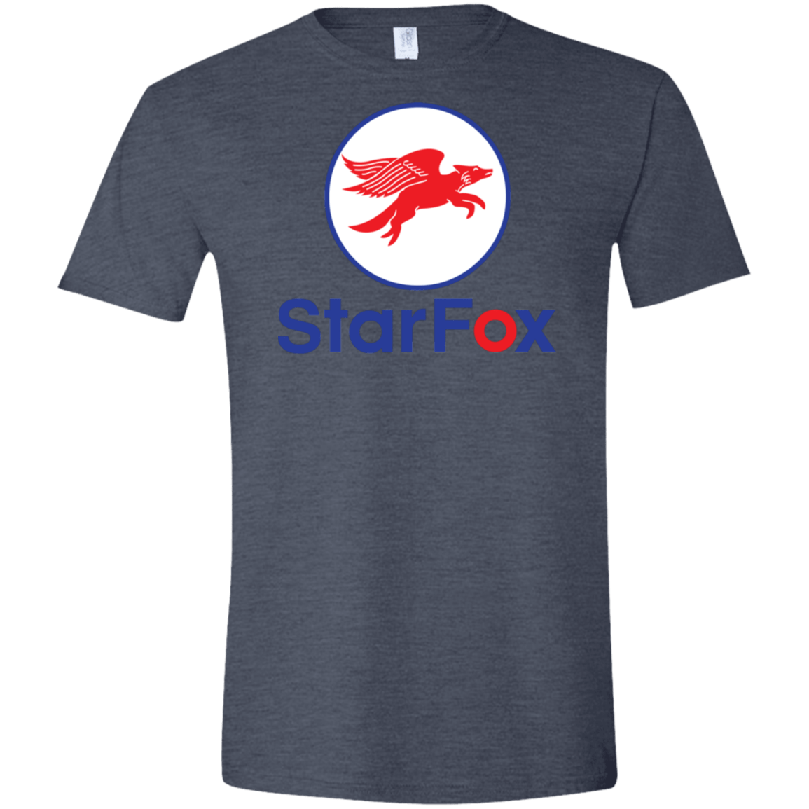 T-Shirts Heather Navy / S Starfox Men's Semi-Fitted Softstyle