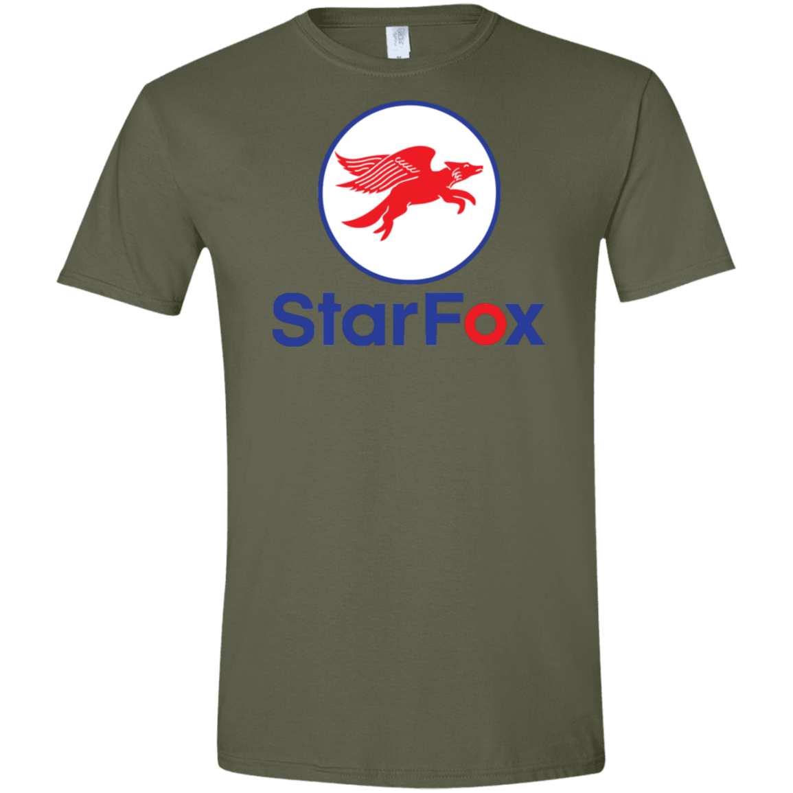 T-Shirts Military Green / S Starfox Men's Semi-Fitted Softstyle