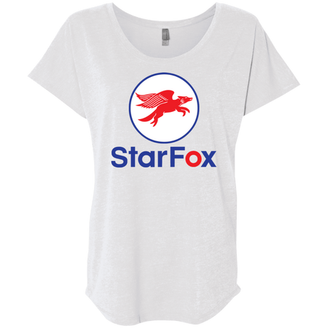 T-Shirts Heather White / X-Small Starfox Triblend Dolman Sleeve