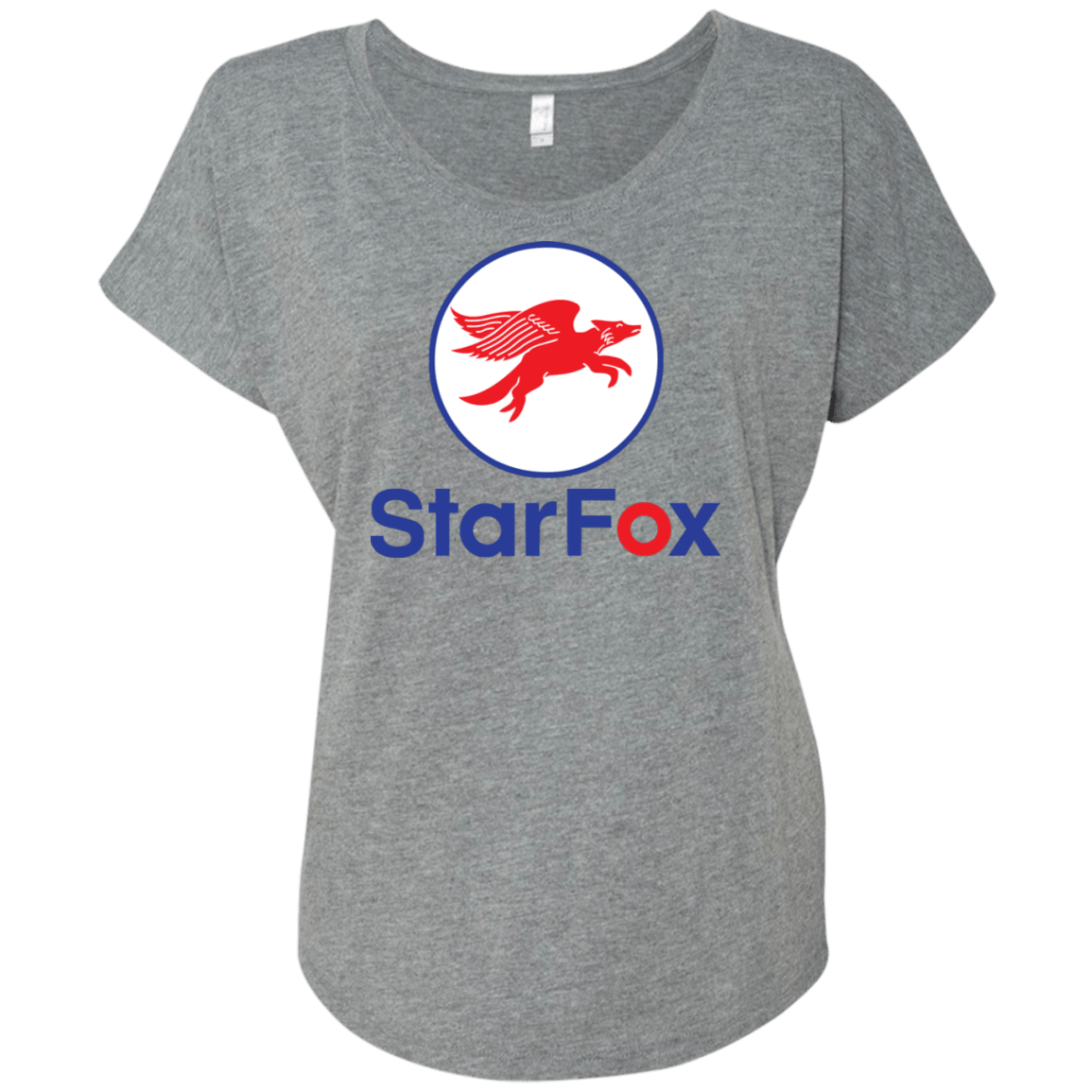 T-Shirts Premium Heather / X-Small Starfox Triblend Dolman Sleeve