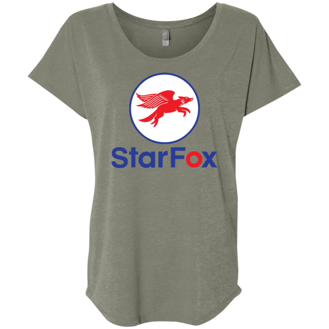 T-Shirts Venetian Grey / X-Small Starfox Triblend Dolman Sleeve