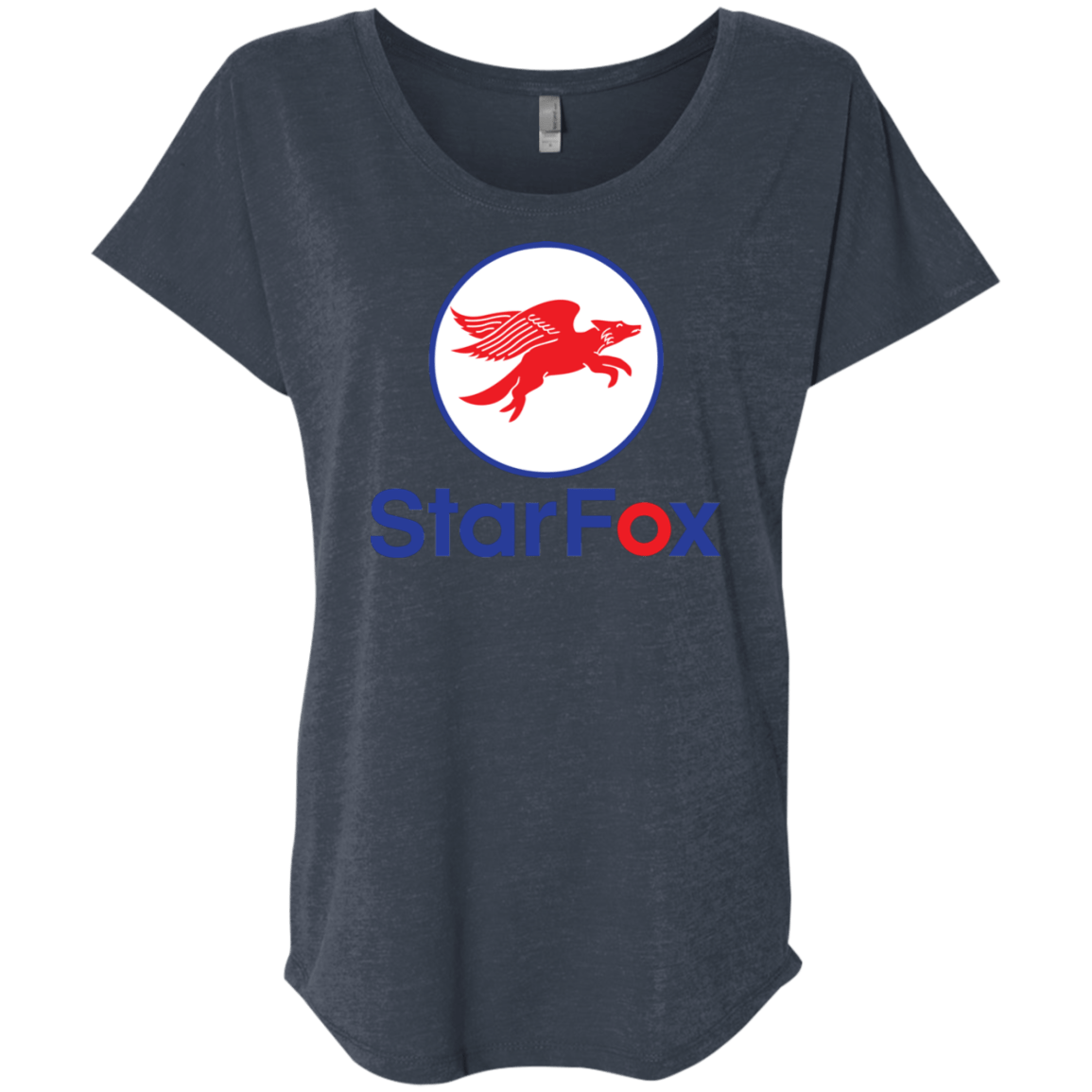 T-Shirts Vintage Navy / X-Small Starfox Triblend Dolman Sleeve