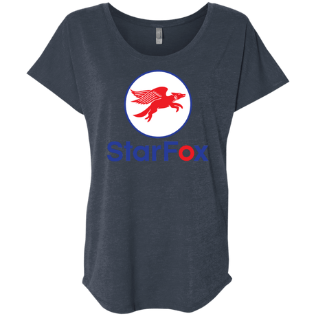 T-Shirts Vintage Navy / X-Small Starfox Triblend Dolman Sleeve