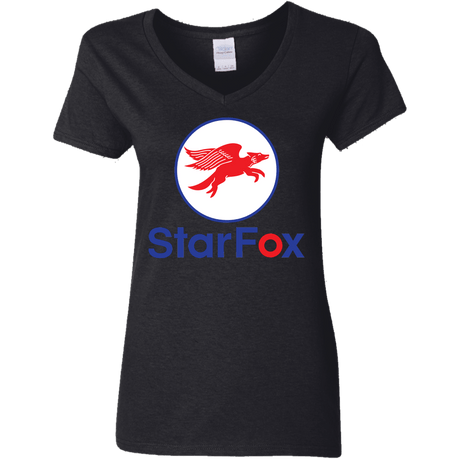 T-Shirts Black / S Starfox Women's V-Neck T-Shirt