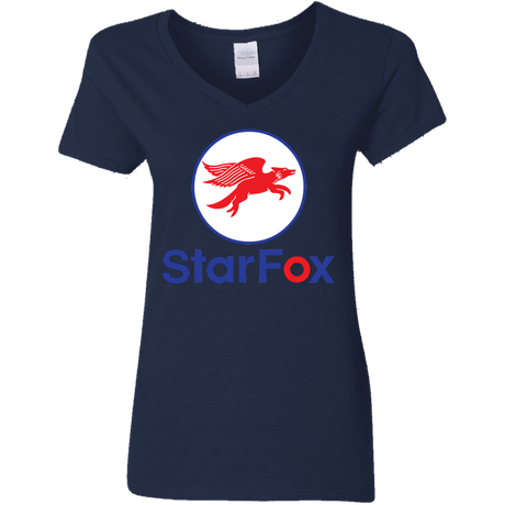 T-Shirts Navy / S Starfox Women's V-Neck T-Shirt