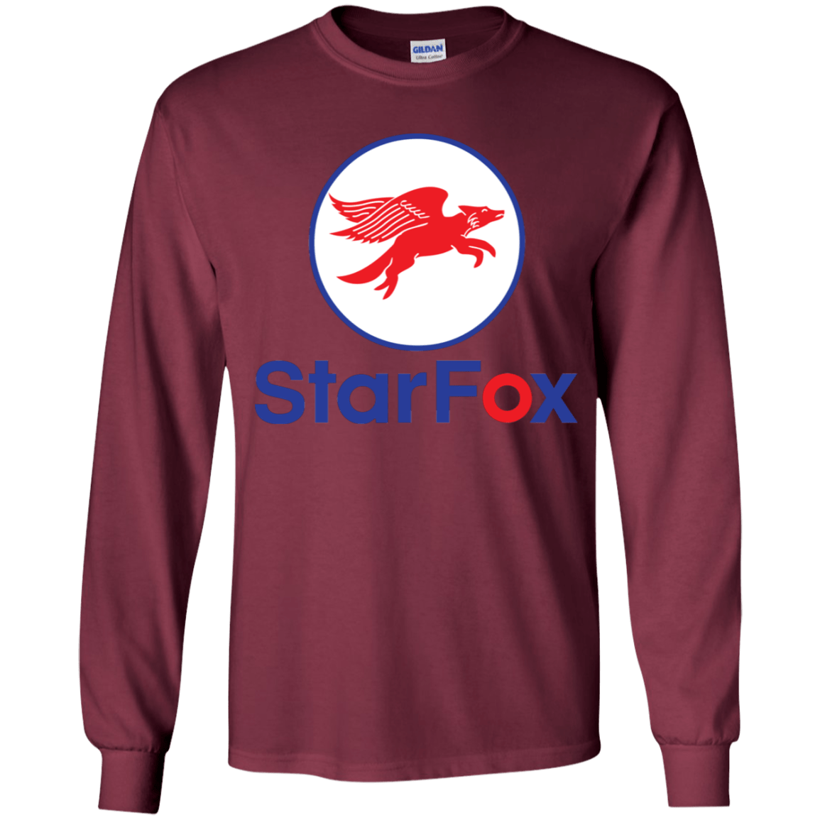 T-Shirts Maroon / YS Starfox Youth Long Sleeve T-Shirt