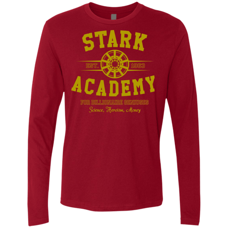 T-Shirts Cardinal / Small Stark Academy Men's Premium Long Sleeve