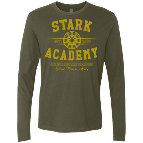 T-Shirts Military Green / Small Stark Academy Men's Premium Long Sleeve