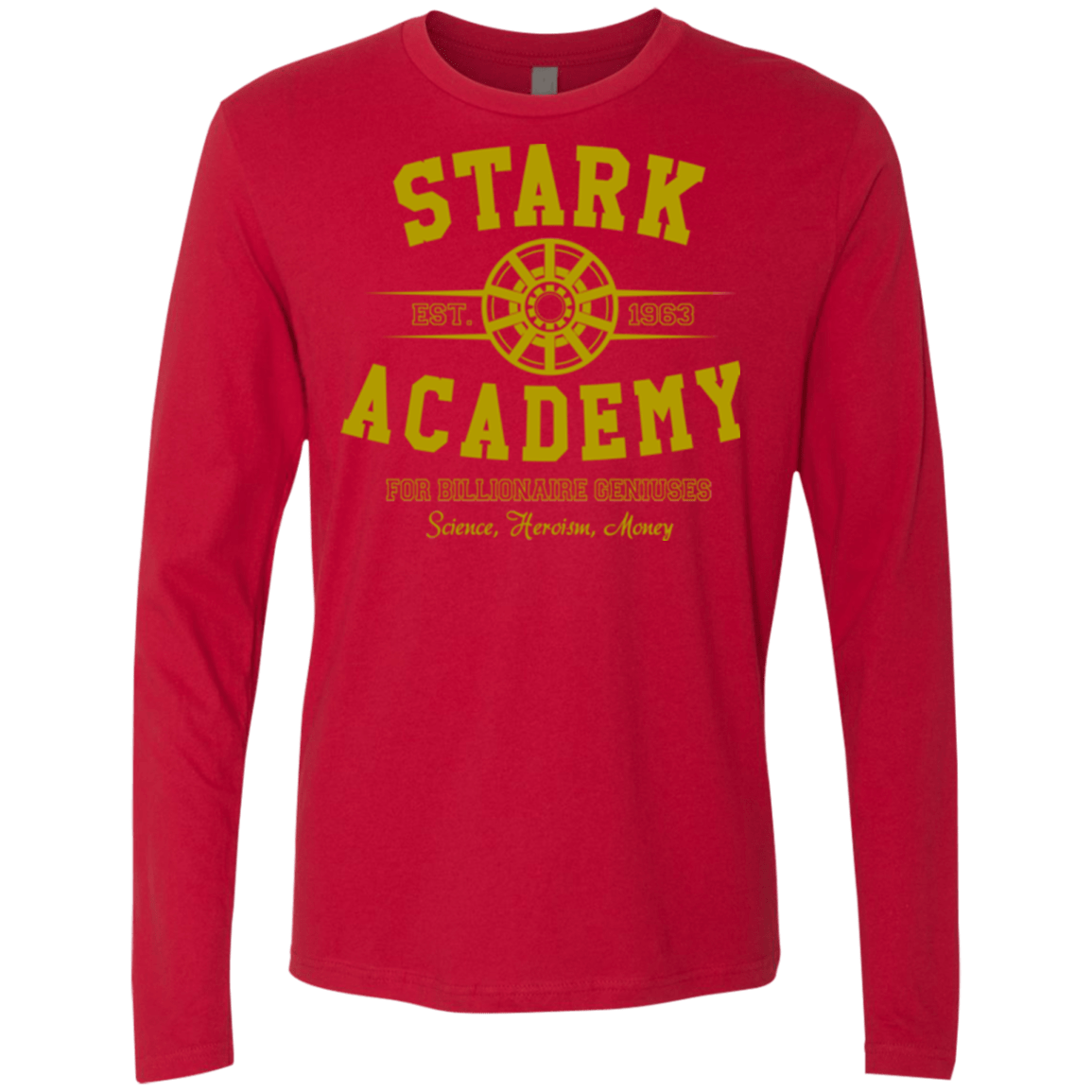 T-Shirts Red / Small Stark Academy Men's Premium Long Sleeve