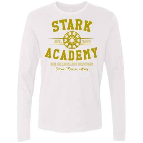 T-Shirts White / Small Stark Academy Men's Premium Long Sleeve