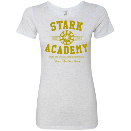 T-Shirts Heather White / Small Stark Academy Women's Triblend T-Shirt