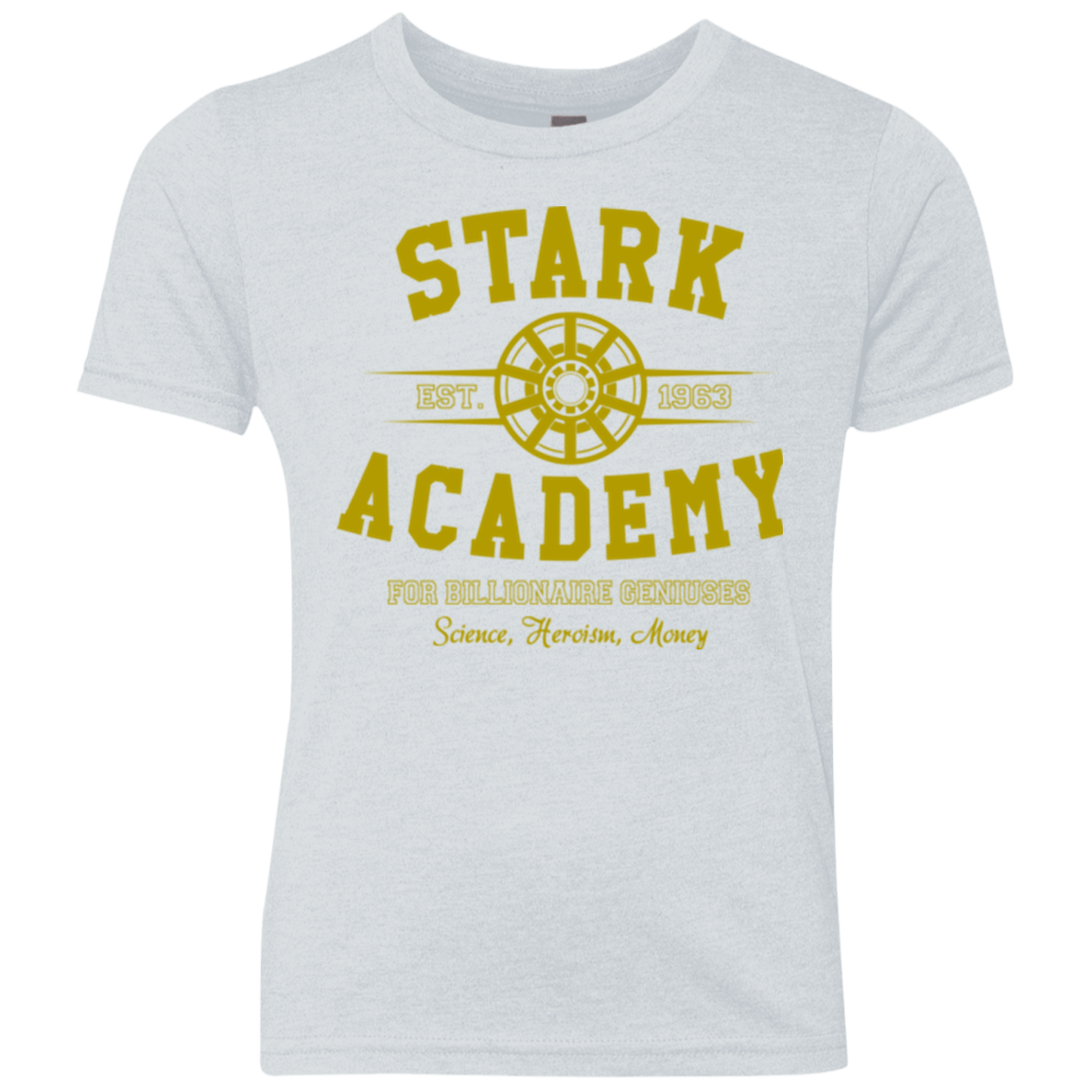 T-Shirts Heather White / YXS Stark Academy Youth Triblend T-Shirt