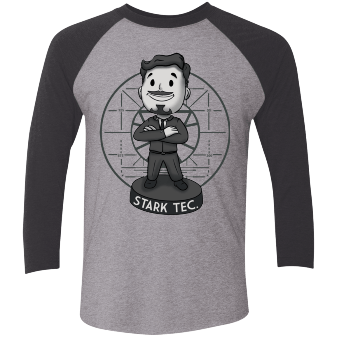 T-Shirts Premium Heather/ Vintage Black / X-Small Stark boy Men's Triblend 3/4 Sleeve