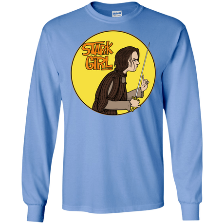 T-Shirts Carolina Blue / S Stark girl Men's Long Sleeve T-Shirt