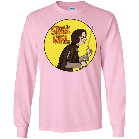 T-Shirts Light Pink / S Stark girl Men's Long Sleeve T-Shirt