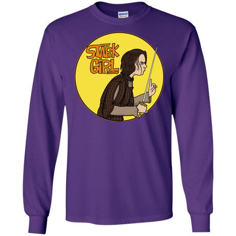 T-Shirts Purple / S Stark girl Men's Long Sleeve T-Shirt