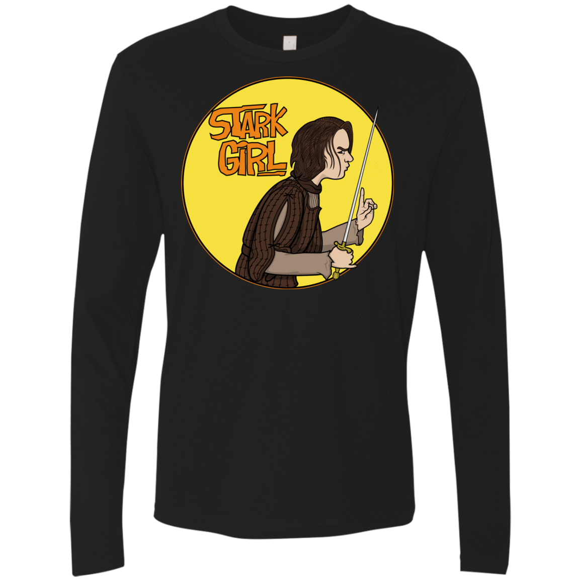 T-Shirts Black / S Stark girl Men's Premium Long Sleeve