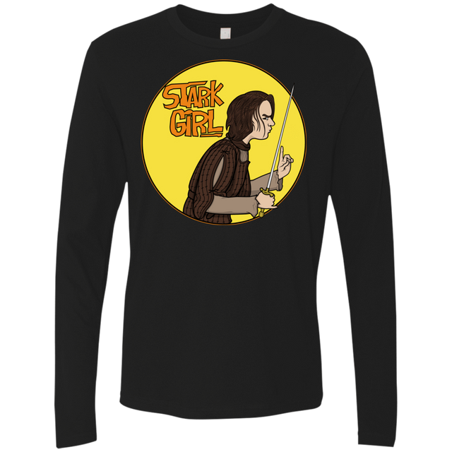 T-Shirts Black / S Stark girl Men's Premium Long Sleeve