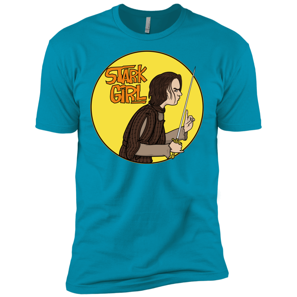 T-Shirts Turquoise / X-Small Stark girl Men's Premium T-Shirt