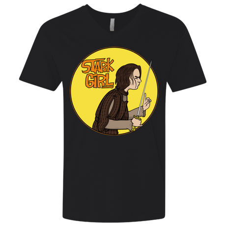 T-Shirts Black / X-Small Stark girl Men's Premium V-Neck