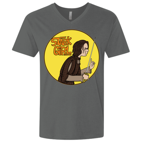 T-Shirts Heavy Metal / X-Small Stark girl Men's Premium V-Neck