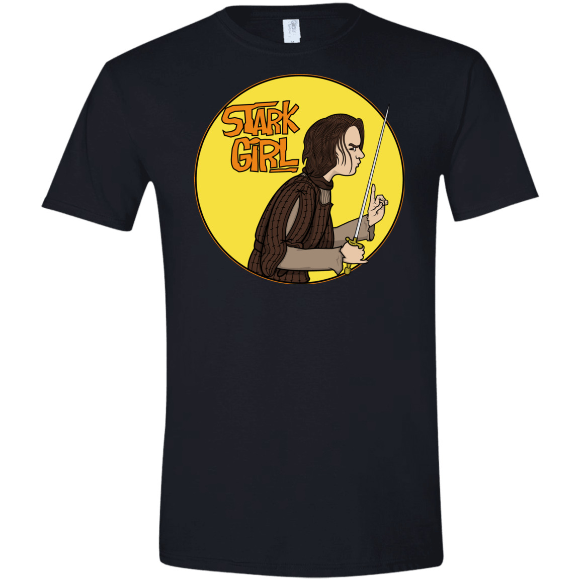 T-Shirts Black / X-Small Stark girl Men's Semi-Fitted Softstyle