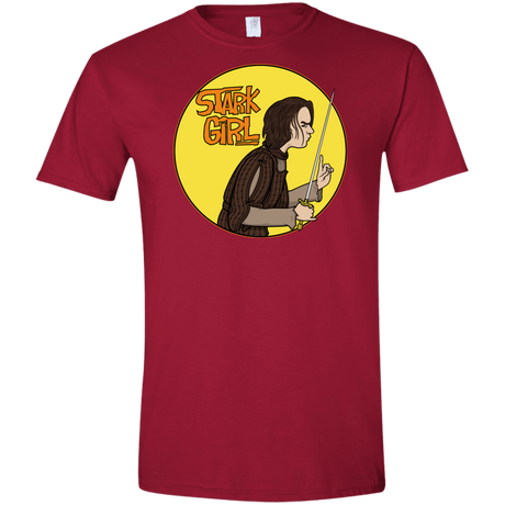 T-Shirts Cardinal Red / S Stark girl Men's Semi-Fitted Softstyle