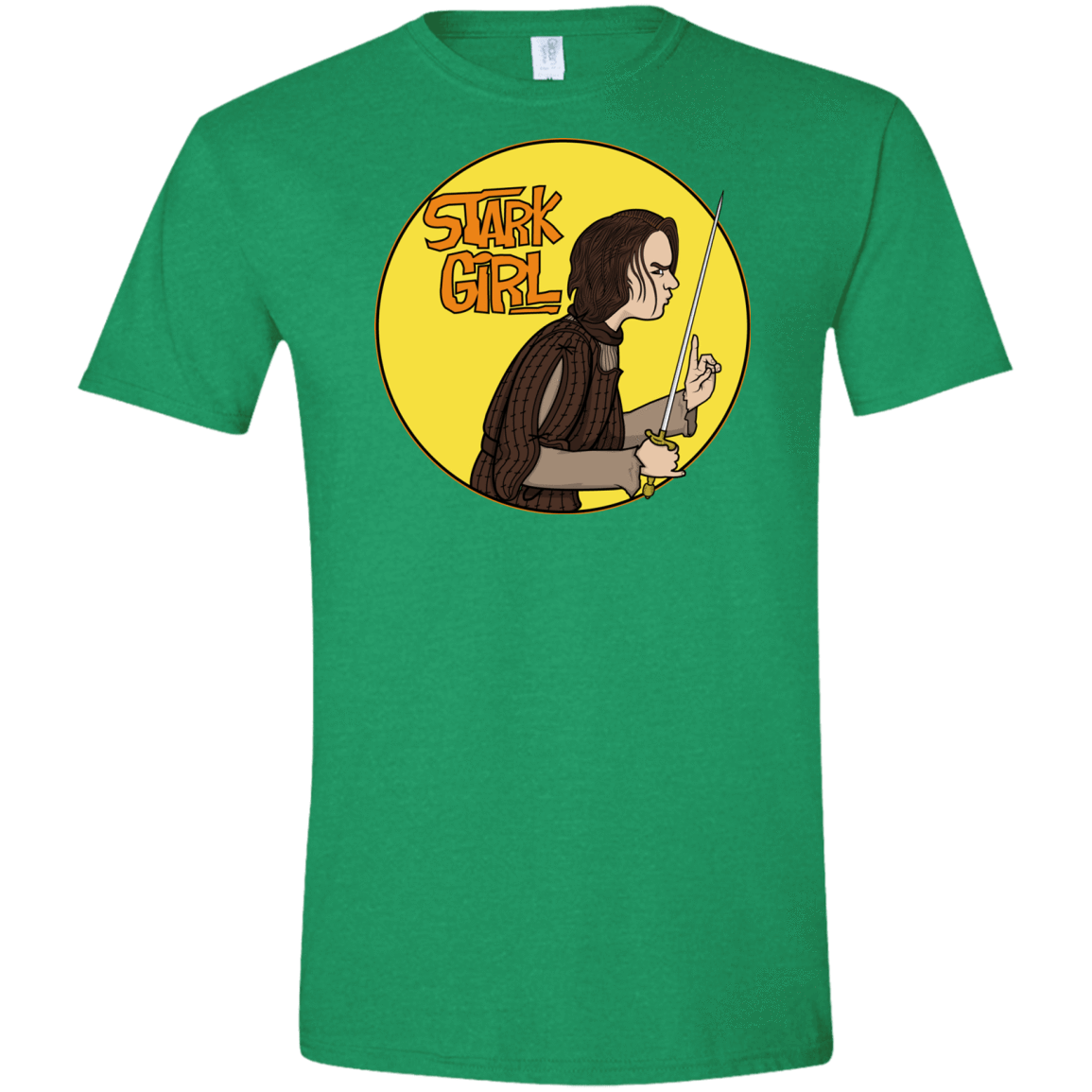 T-Shirts Heather Irish Green / S Stark girl Men's Semi-Fitted Softstyle