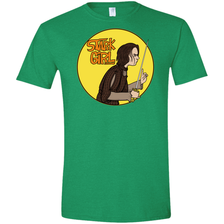 T-Shirts Heather Irish Green / S Stark girl Men's Semi-Fitted Softstyle