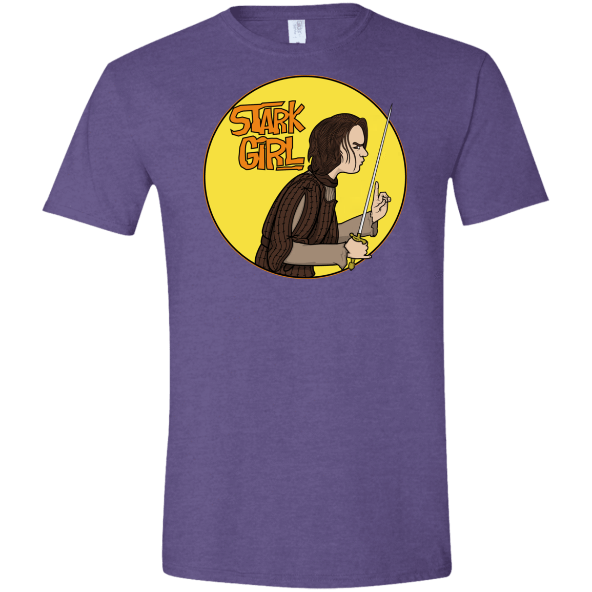 T-Shirts Heather Purple / S Stark girl Men's Semi-Fitted Softstyle