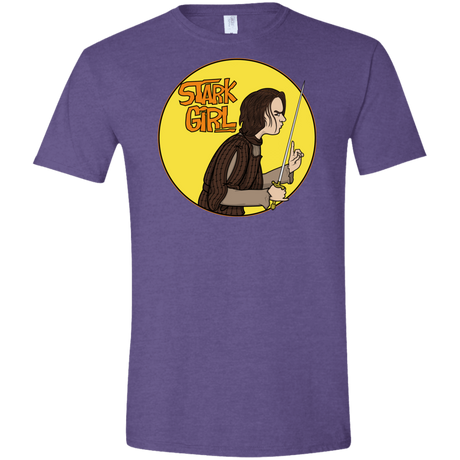T-Shirts Heather Purple / S Stark girl Men's Semi-Fitted Softstyle