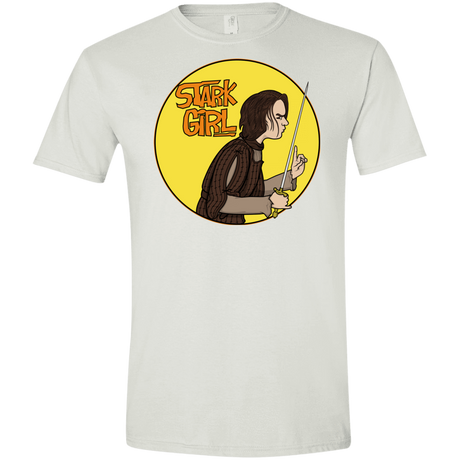 T-Shirts White / X-Small Stark girl Men's Semi-Fitted Softstyle