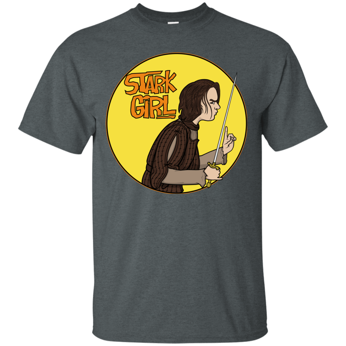 T-Shirts Dark Heather / S Stark girl T-Shirt